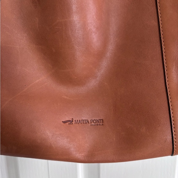Marta Ponti Tan Leather Tote - Picture 2 of 12